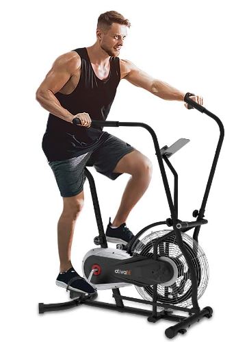 ativafit air bike Ativafit Fan Bike Exercise Upright AirBike Indoor Cycling Fitness Bike