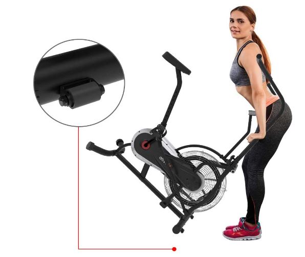 ativafit airbike 1 Ativafit Fan Bike Exercise Upright AirBike Indoor Cycling Fitness Bike