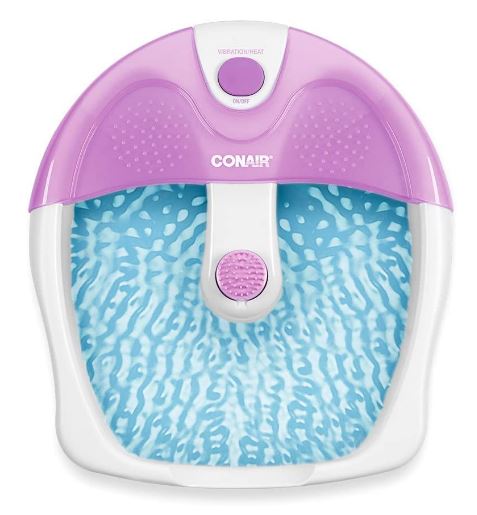 foot tub Conair Foot Pedicure Spa with Soothing Vibration Massage, Lavender/White