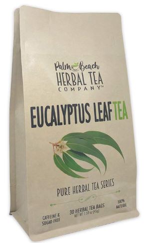 palm beach euclyptus tea Eucalyptus Leaf Tea - Pure Herbal Tea Series by Palm Beach Herbal Tea Company (30 Tea Bags) 100% Natural