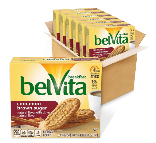 Belvita Cinnamon Brown Sugar Breakfast Biscuits Healthy snacks for weight loss