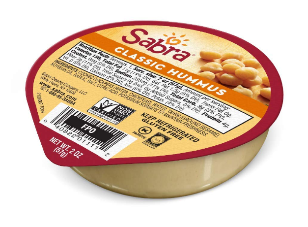 Sabra Classic Hummus Cups 2 oz Pack Healthy snacks for weight loss
